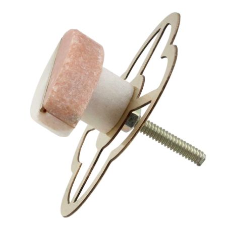 Pink And White Stone Knobs